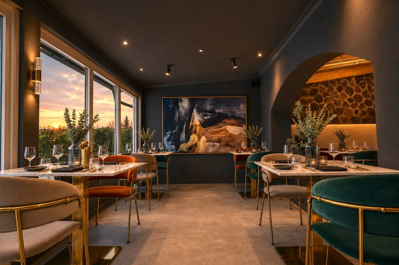 Das Kronberg - Adults Only Hotel Bodenmais in Bodenmais – Elegantes Restaurant mit Panoramablick | Wellnesshotel Bayerischer Wald