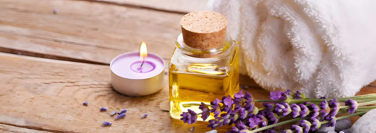 Urlaubshotel Binder in Büchlberg – Entspannende Spa-Details mit Lavendel und Öl | Wellnesshotel Bayerischer Wald