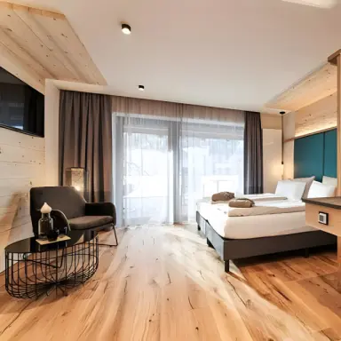 Wellness Hotel Zum Bräu in Kollnburg – Modernes Doppelzimmer mit Holzelementen | Wellnesshotel Bayerischer Wald