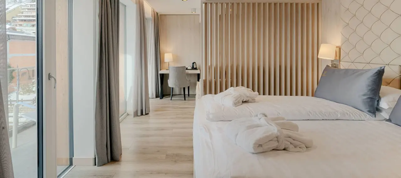 Rosengarten Dolomiti Spa Hotel in Madonna di Campiglio – Komfortables Doppelzimmer | Wellnesshotel Dolomiten