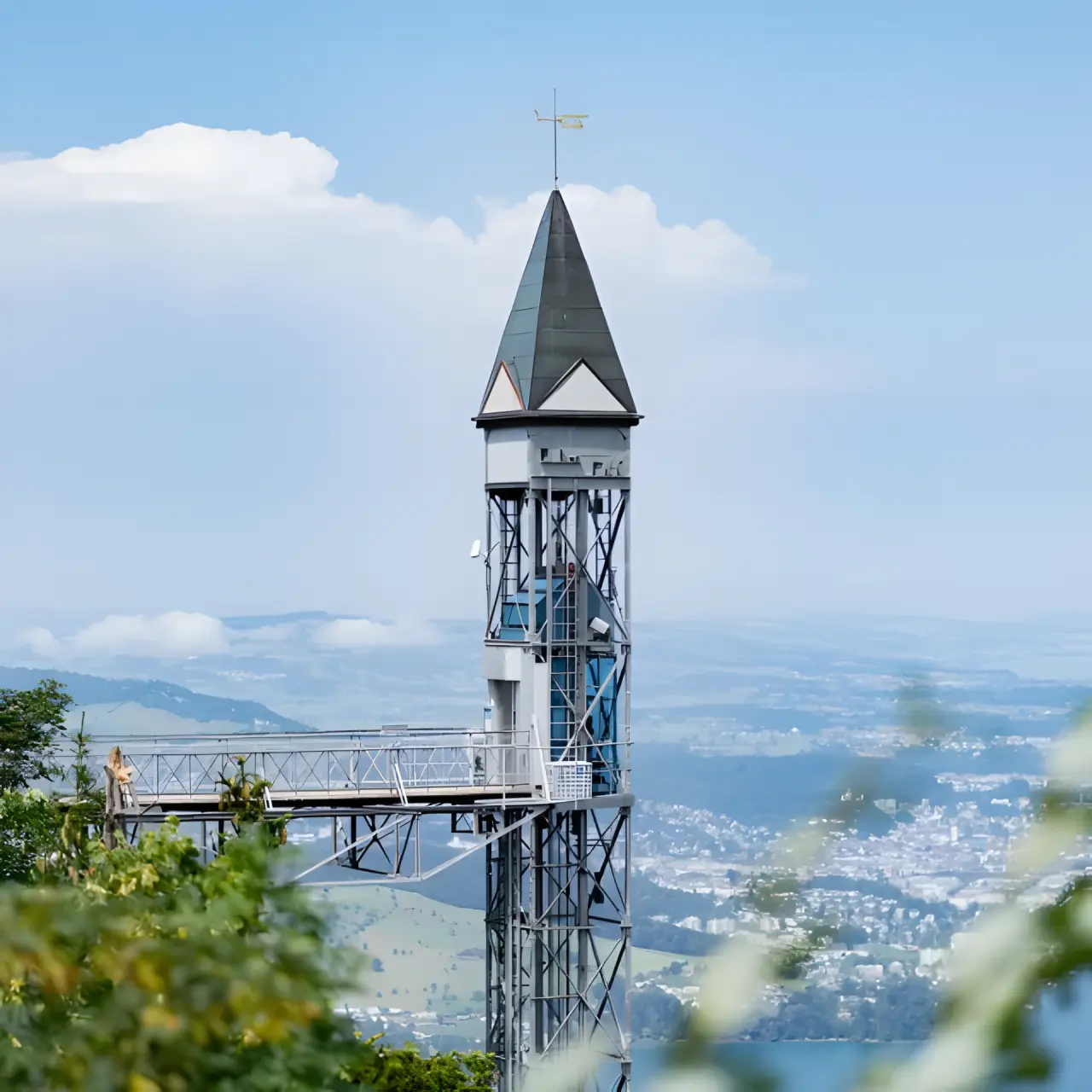 Bürgenstock Resort Lake Lucerne in Obbürgen – Hammetschwand Lift mit Panoramablick auf die Landschaft | Wellnesshotel Zentralschweiz