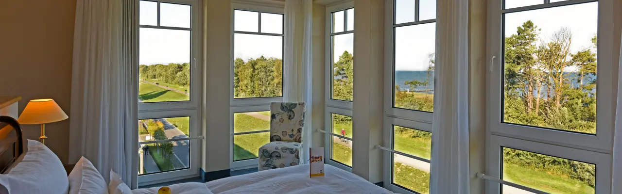 Hotel Meerlust in Ostseeheilbad Zingst – Komfortables Hotelzimmer mit Meerblick | Wellnesshotel Ostsee