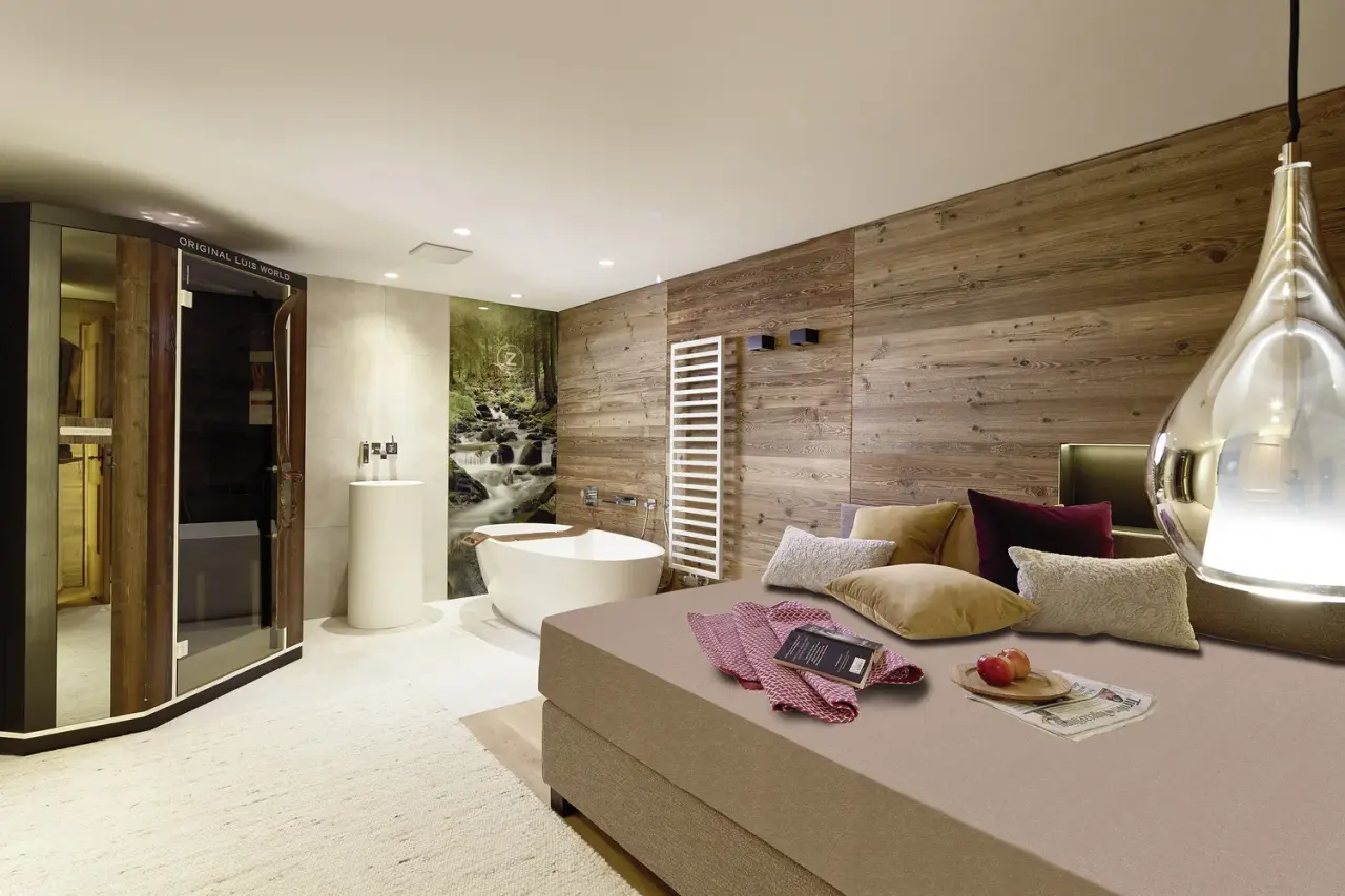 ZillergrundRock Luxury Mountain Resort in Mayrhofen – Luxuriöse Suite mit Badewanne und Sauna | Wellnesshotel Zillertal