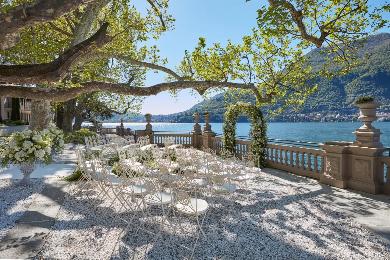 Mandarin Oriental, Lake Como in Blevio – Romantische Hochzeitszeremonie im Garten am Comer See | Wellnesshotel Comer See