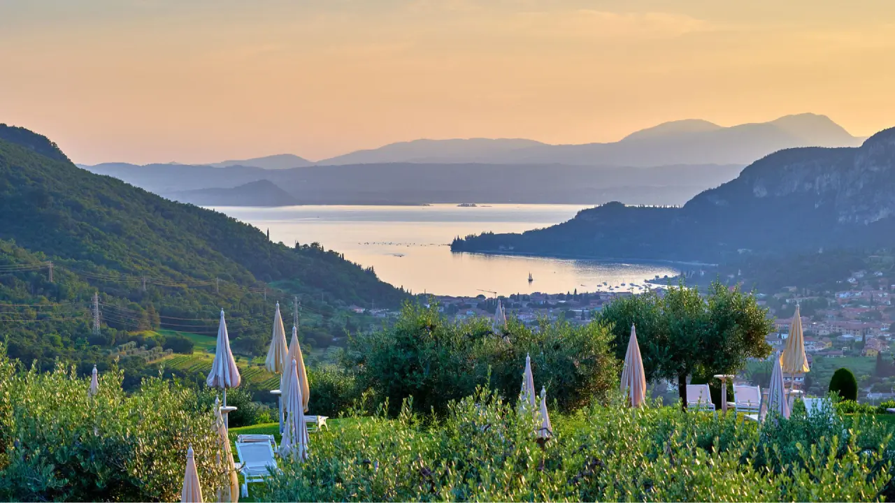 Boffenigo - The Golden Hour in Costermano sul Garda – Panoramablick auf den Gardasee und die Berge | Wellnesshotel Gardasee