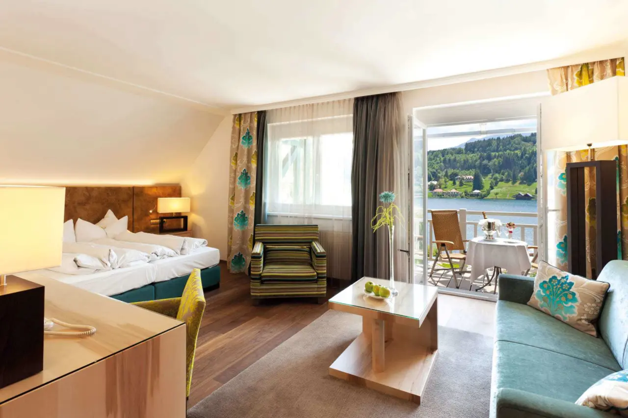 KOLLERs Hotel in Seeboden am Millstätter See – Komfortzimmer mit Seeblick und Balkon | Wellnesshotel Kärnten