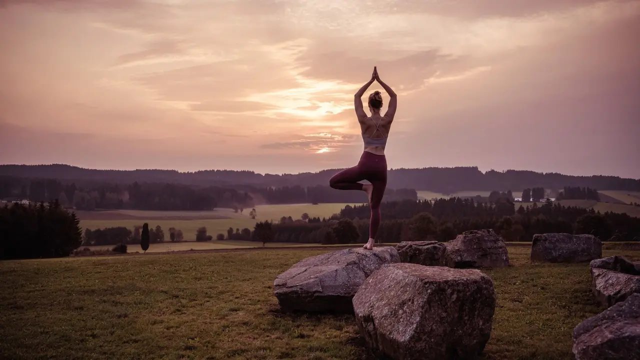 Falkensteiner Genuss & Wohlfühlhotel Mühlviertel in Bad Leonfelden – Yoga bei Sonnenuntergang | Wellnesshotel Mühlviertel