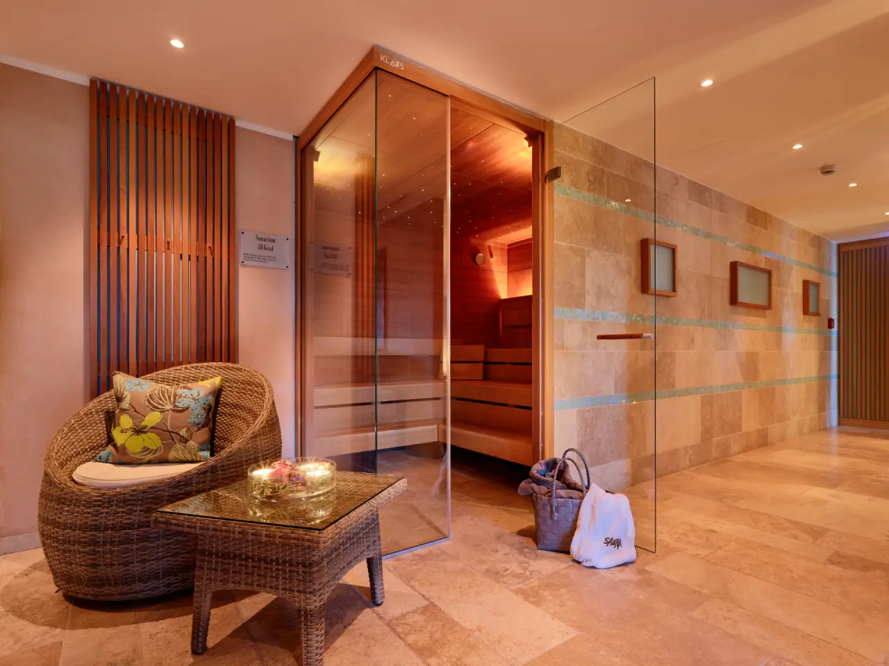 Hotel Villa Hügel in Trier – Moderne Sauna mit gemütlichem Ruhebereich | Wellnesshotel Mosel