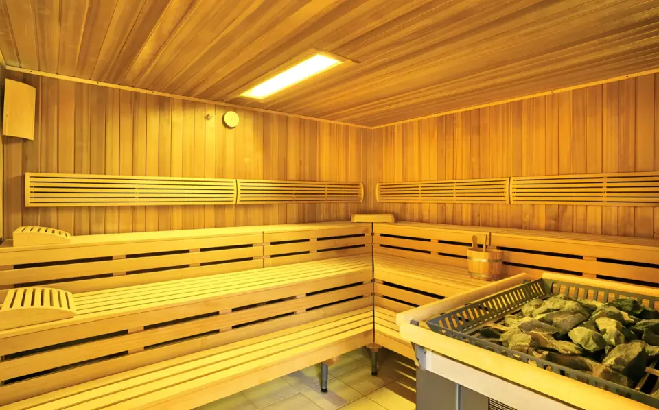 Zedernhof Gesundheits- und Wellnesshotel in Stamsried – Traditionelle Holzsauna mit Aufgusskübel | Wellnesshotel Oberpfalz