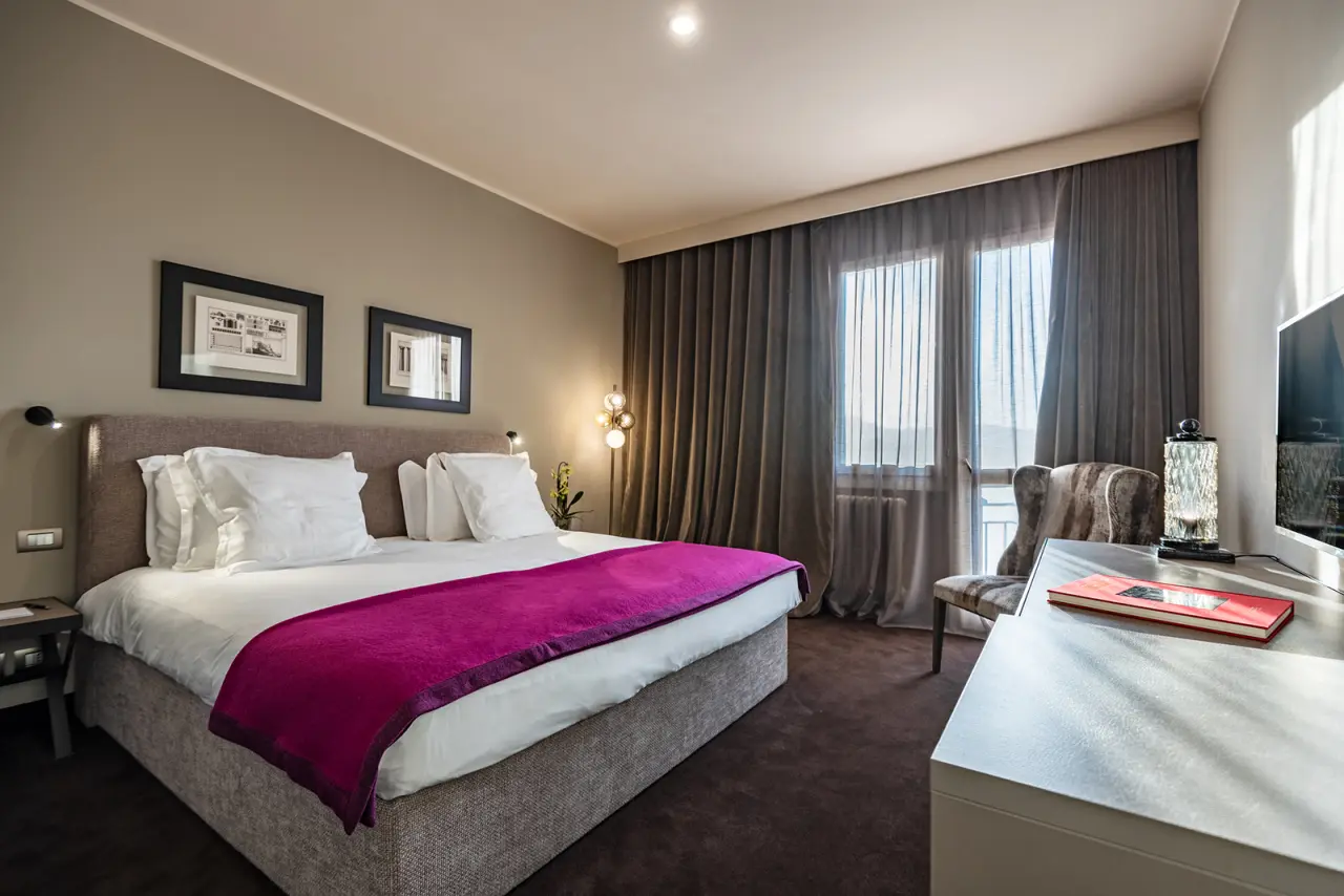 Terme di Relilax Boutique Hotel & Spa in Montegrotto Terme – Modernes Doppelzimmer mit stilvoller Einrichtung | Wellnesshotel Veneto