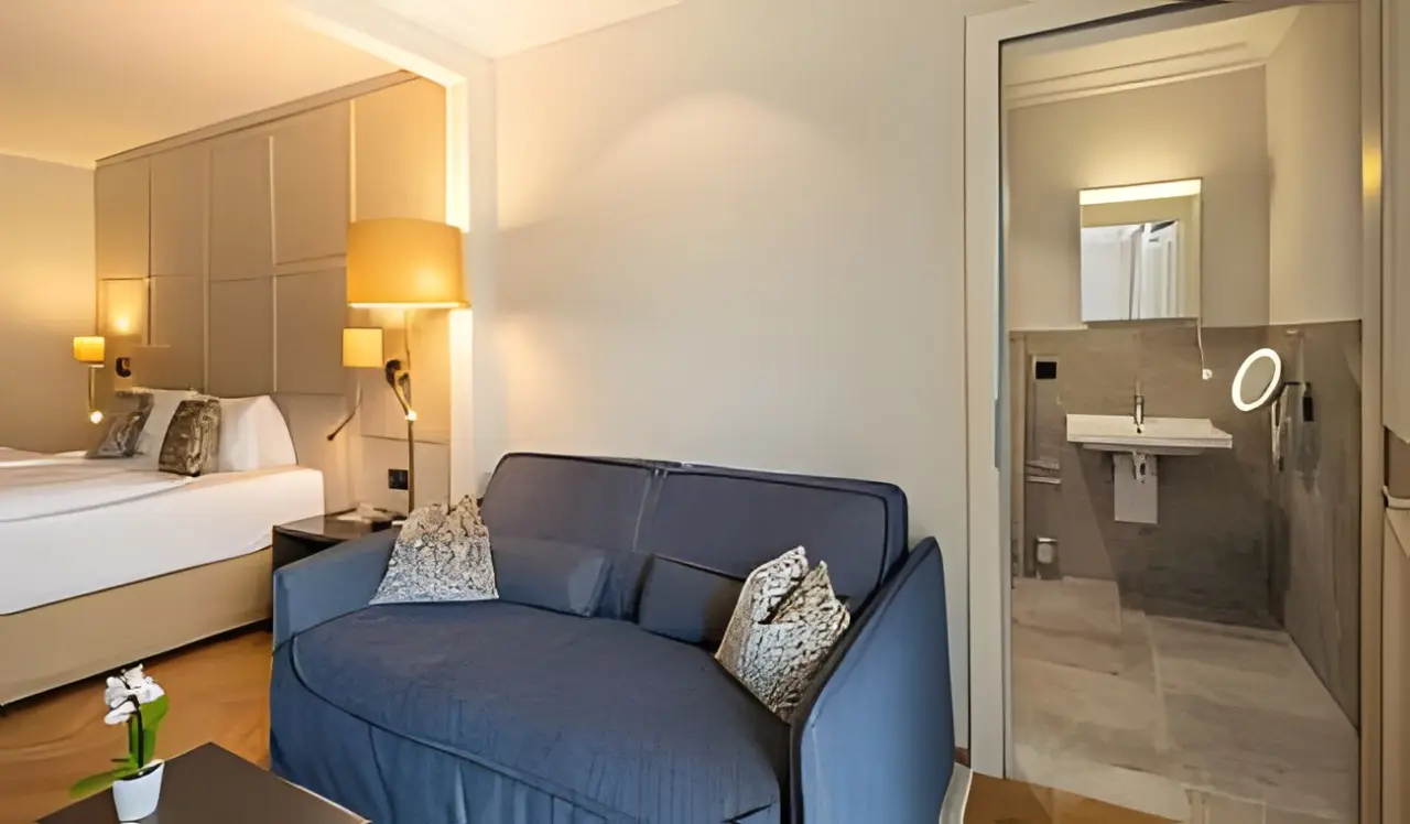 Lenkerhof gourmet spa resort in Adelboden – Komfortables Doppelzimmer mit Bad | Wellnesshotel Berner Oberland