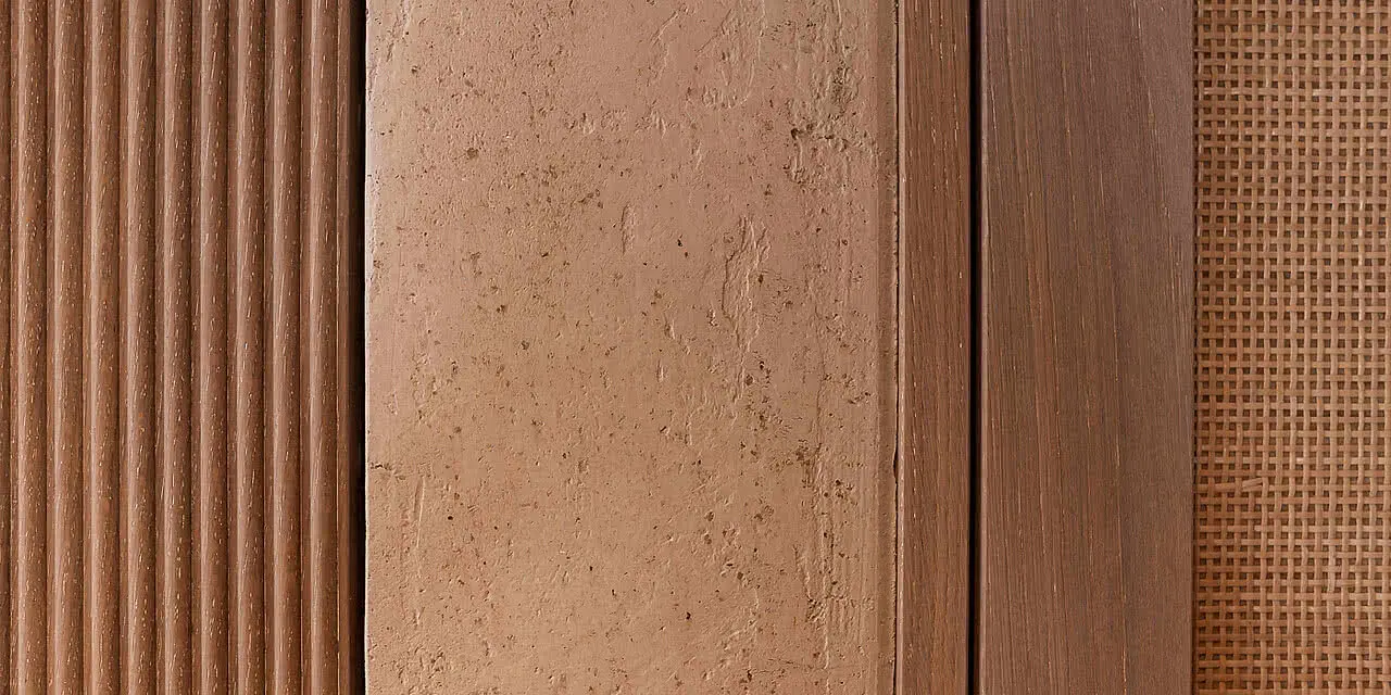 Sonnen Resort in Naturns – Detailaufnahme von verschiedenen Holz- und Stofftexturen | Wellnesshotel Südtirol
