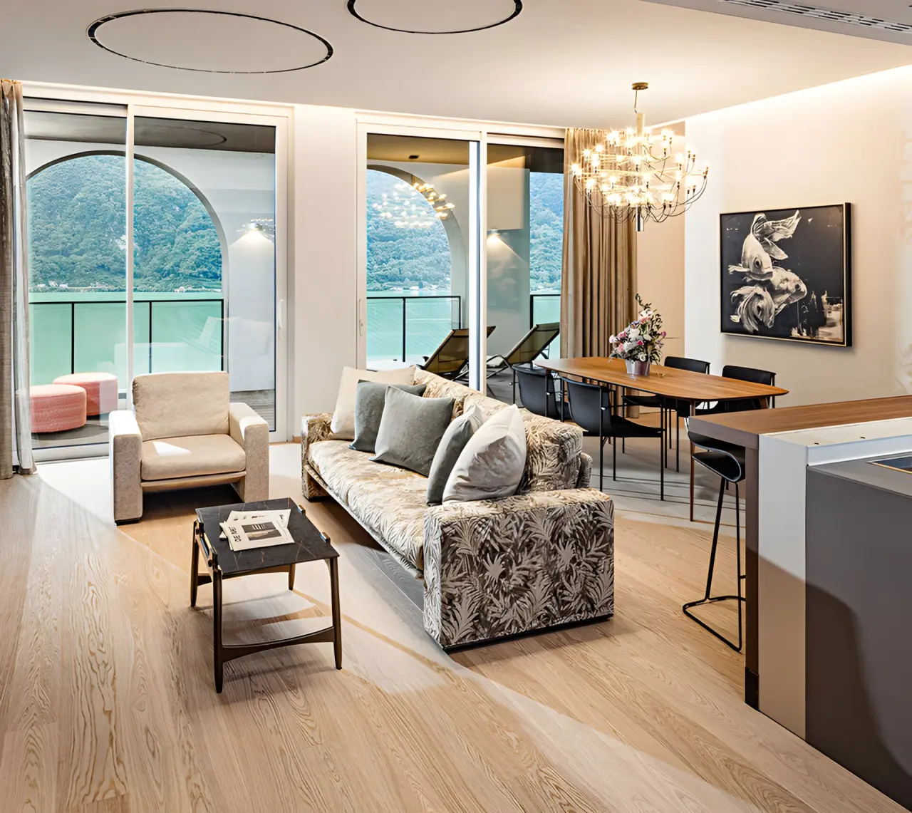 ARIA Retreat & SPA in Cima di Porlezza – Luxuriöse Suite mit Seeblick und Balkon | Wellnesshotel Luganersee