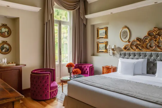 Grand Hotel Tremezzo in Bellagio – Elegantes Doppelzimmer mit Balkon | Wellnesshotel Comer See